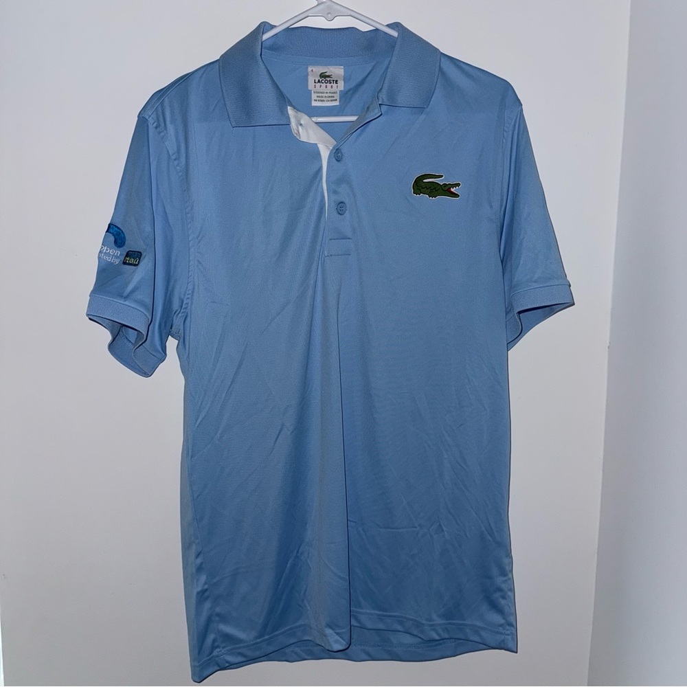 LACOSTE Men's Light Blue Miami Open Polo